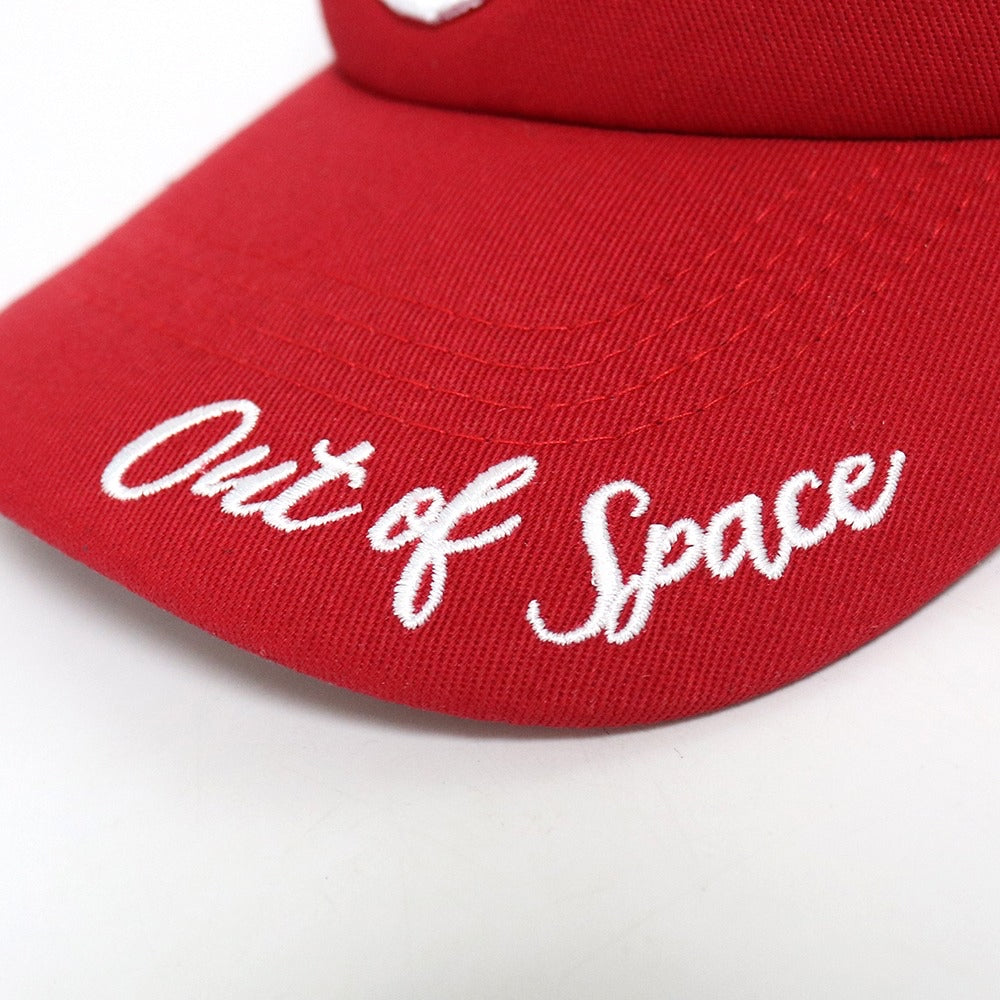 Out of Space Signature Trucker cap zoomed in view