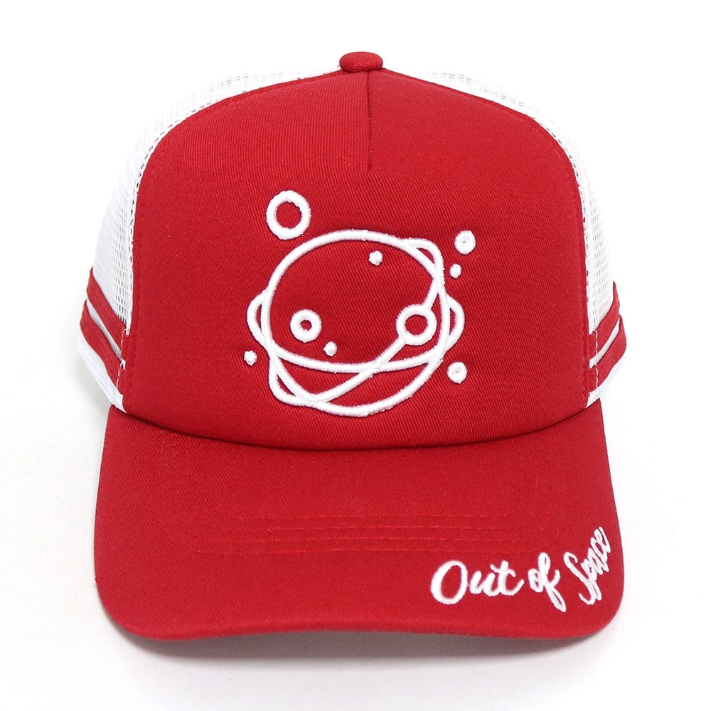 Out of Space Signature Trucker cap top view