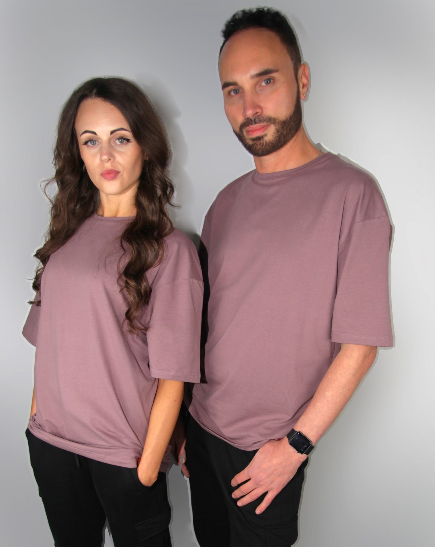 Grape Oversized Cotton T-shirt front view